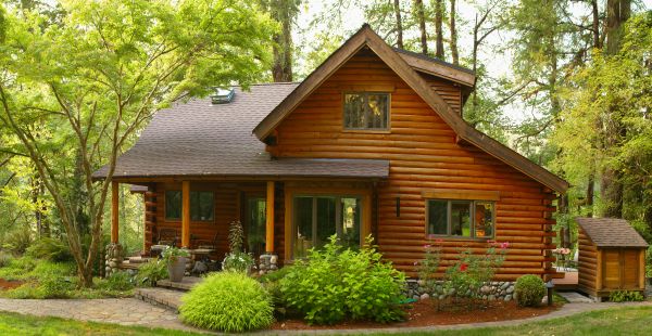Cost of Log Home Exterior Cleaning in Ramona