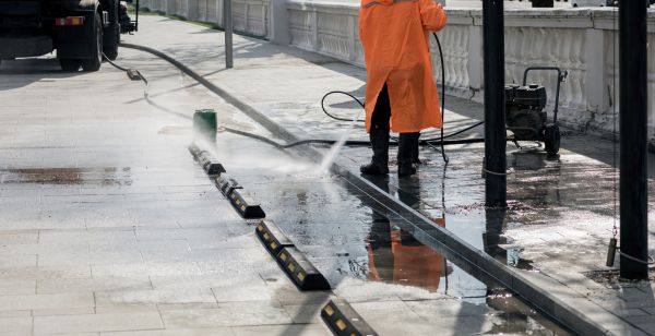 Parking Lot Pressure Washing in Ramona