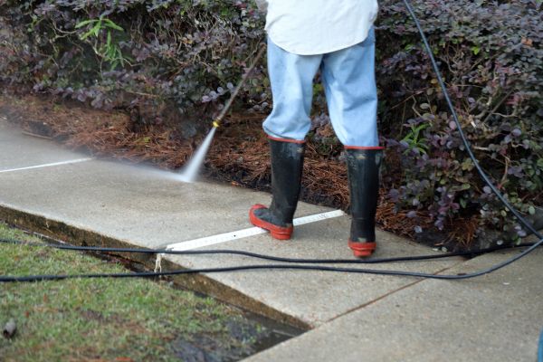 Cost of Sidewalk Washing in Ramona