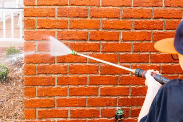 Wall Pressure Washing in Ramona